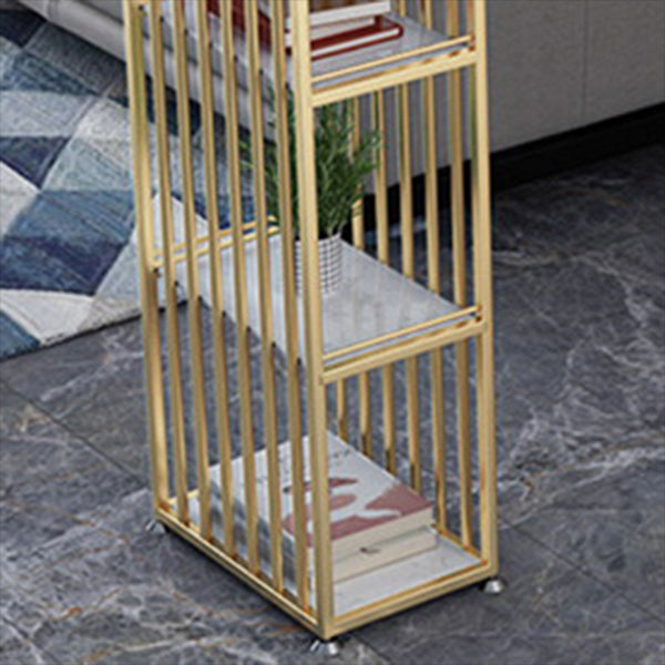 Glam Pub Table Double Pedestal Bar Height Rectangle Bar Table for Bar Clearhalo 'Bar Furniture' 'Bar Tables' 'bar_tables' 'furn' 'furn_bar_tables' 'Furniture' 'Kitchen & Dining Furniture' 6206702
