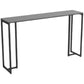 Black and Metal Base Table Industrial Rectangle Sintered Stone Bar Table Gray Without Footrest Clearhalo 'Bar Furniture' 'Bar Tables' 'bar_tables' 'furn' 'furn_bar_tables' 'Furniture' 'Kitchen & Dining Furniture' 6206714