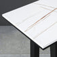 Black and Metal Base Table Rectangle Industrial Sintered Stone Bar Table Clearhalo 'Bar Furniture' 'Bar Tables' 'bar_tables' 'furn' 'furn_bar_tables' 'Furniture' 'Kitchen & Dining Furniture' 6206739