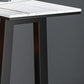 Black and Metal Base Table Rectangle Industrial Sintered Stone Bar Table Clearhalo 'Bar Furniture' 'Bar Tables' 'bar_tables' 'furn' 'furn_bar_tables' 'Furniture' 'Kitchen & Dining Furniture' 6206740