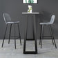 Black and Metal Base Table Rectangle Industrial Sintered Stone Bar Table Clearhalo 'Bar Furniture' 'Bar Tables' 'bar_tables' 'furn' 'furn_bar_tables' 'Furniture' 'Kitchen & Dining Furniture' 6206744