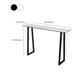 Black and Metal Base Table Rectangle Industrial Sintered Stone Bar Table Clearhalo 'Bar Furniture' 'Bar Tables' 'bar_tables' 'furn' 'furn_bar_tables' 'Furniture' 'Kitchen & Dining Furniture' 6206751