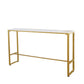 Glam Pub Height Dining Table Stone and White Bar Table for Living Room Clearhalo 'Bar Furniture' 'Bar Tables' 'bar_tables' 'furn' 'furn_bar_tables' 'Furniture' 'Kitchen & Dining Furniture' 6206760