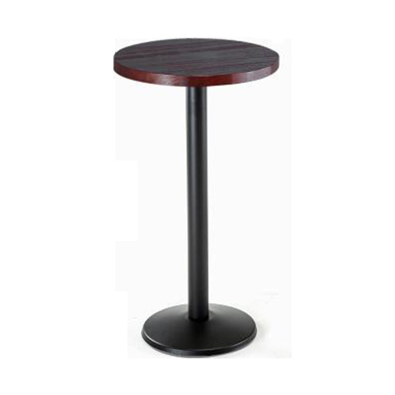 Trestle Base Dining Table Rectangle Brown Solid Wood Bar Table for Kitchen Living Room 21.7"L x 21.7"W x 41.3"H Without Chairs Clearhalo 'Bar Furniture' 'Bar Tables' 'bar_tables' 'furn' 'furn_bar_tables' 'Furniture' 'Kitchen & Dining Furniture' 6206805