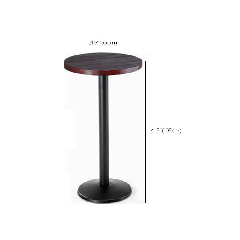Trestle Base Dining Table Rectangle Brown Solid Wood Bar Table for Kitchen Living Room Clearhalo 'Bar Furniture' 'Bar Tables' 'bar_tables' 'furn' 'furn_bar_tables' 'Furniture' 'Kitchen & Dining Furniture' 6206821