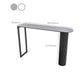 Mesa de bar de piedra sinterizada moderna, mesa de comedor con base metálica para cocina y sala de estar