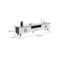 14" W Modern TV Media Stand Open Shelving TV Media Console with Drawers Clearhalo 'furn' 'furn_tv_stands_entertainment_centers' 'Furniture' 'Living Room Furniture' 'TV Stands & Entertainment Centers' 'TV Stands & Media Storage Furniture' 'tv_stands_entertainment_centers' 6207021