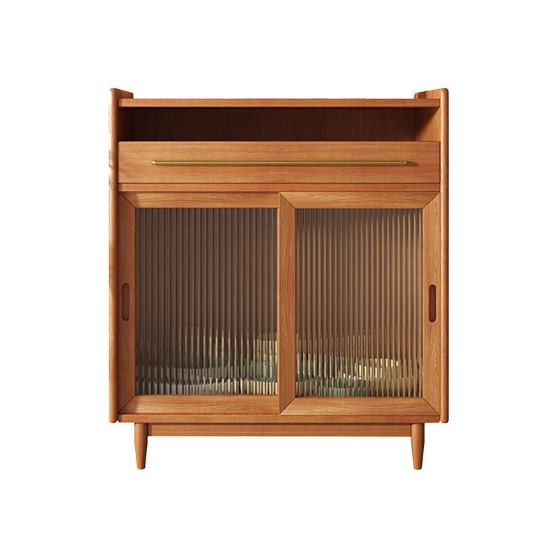 Mobile moderno armadio in legno massiccio armadio per porte in vetro con cassetti