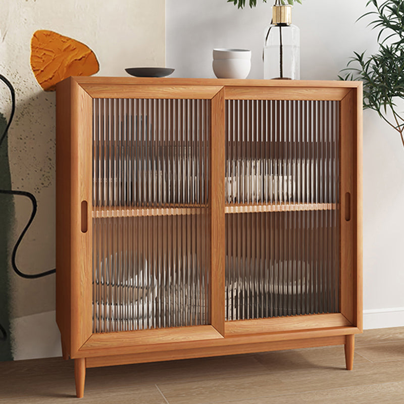 Mobile moderno armadio in legno massiccio armadio per porte in vetro con cassetti