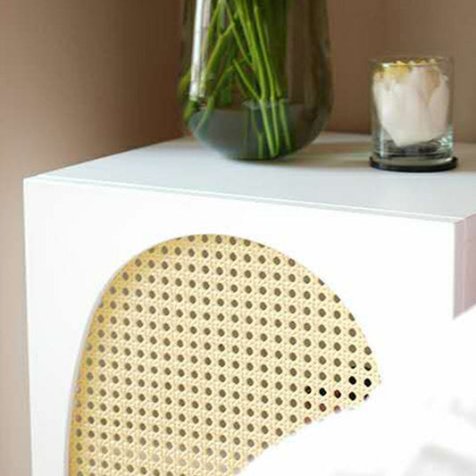 Mesa de acento de madera contemporánea Nightsnand 21.65 "Gabinete de noche de altura