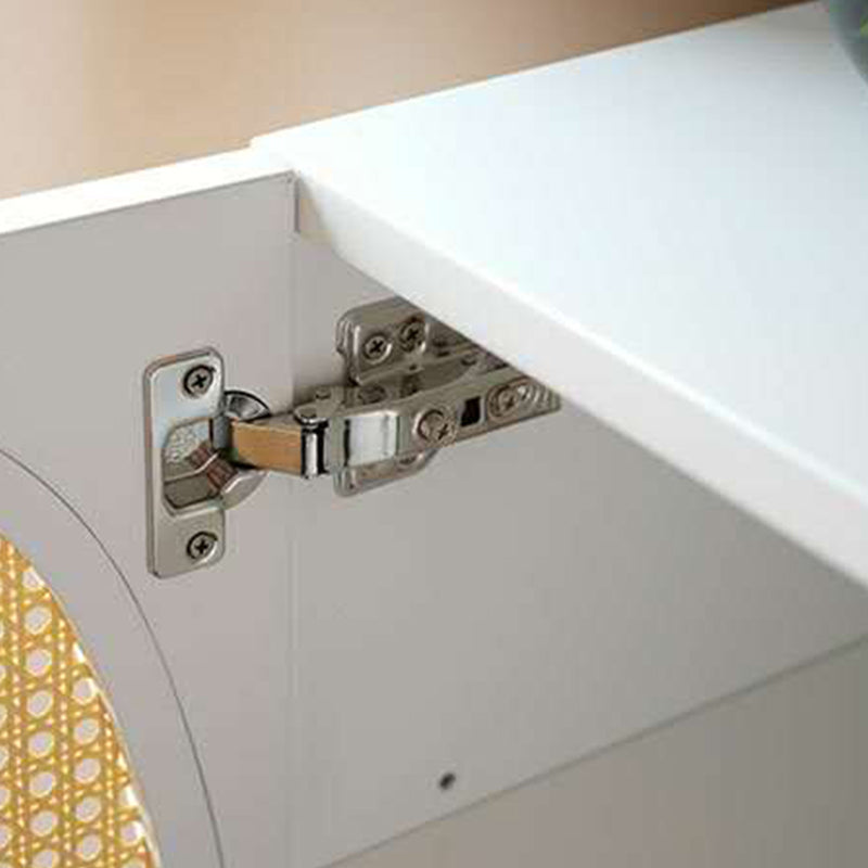 Contemporary Wood Accent Table Nightstand 21.65" Tall Bedside Cabinet