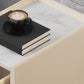 Mesa de acento de piedra contemporánea Nightsand de 19.68 "Alto 1 cajón de la cama de la cama de cajones