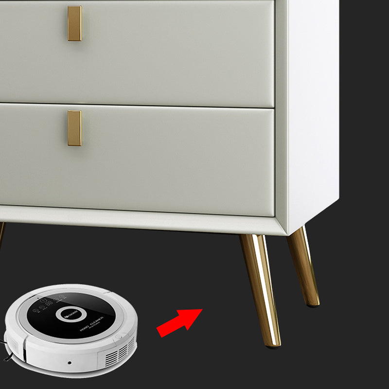 Table de nuit de rangement de tiroir moderne Faux table de chevet pour chambre à coucher