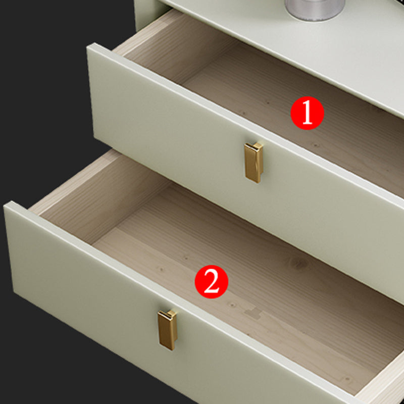 Table de nuit de rangement de tiroir moderne Faux table de chevet pour chambre à coucher
