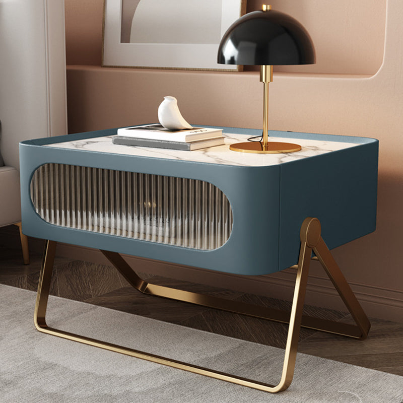 16.53 "Alto Stone Accent Table Nightsand Bastinger Gabinet