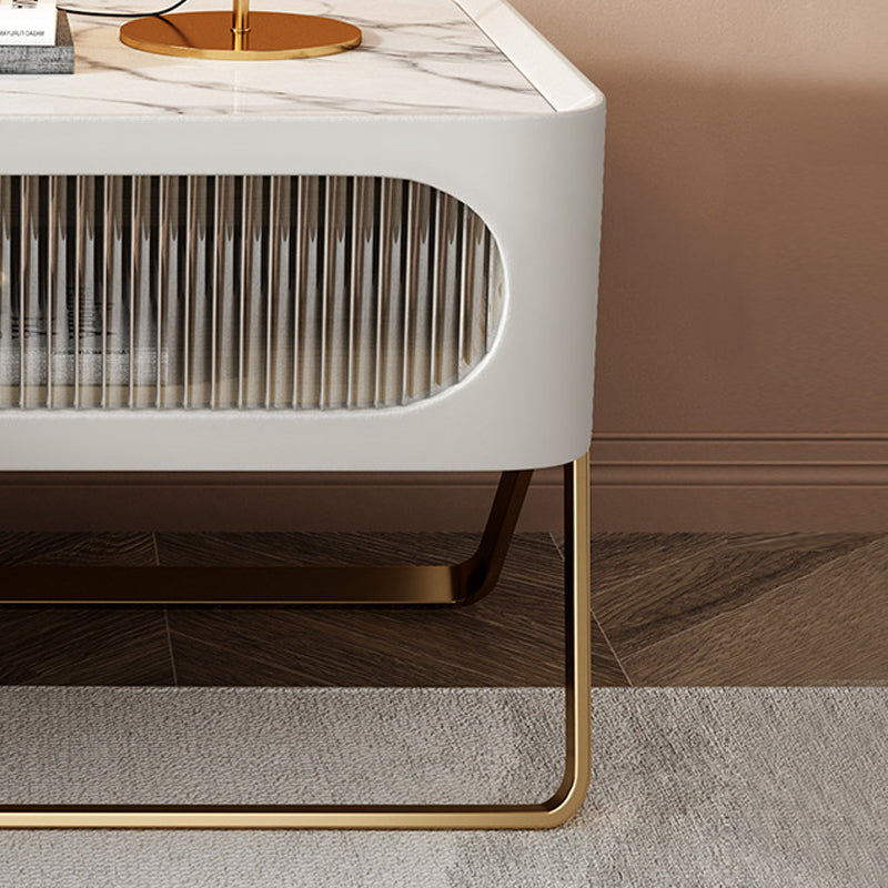 16.53 "Alto Stone Accent Table Nightsand Bastinger Gabinet