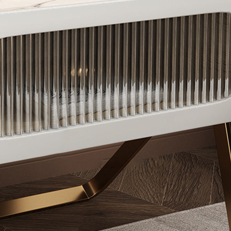 16.53 "Alto Stone Accent Table Nightsand Bastinger Gabinet