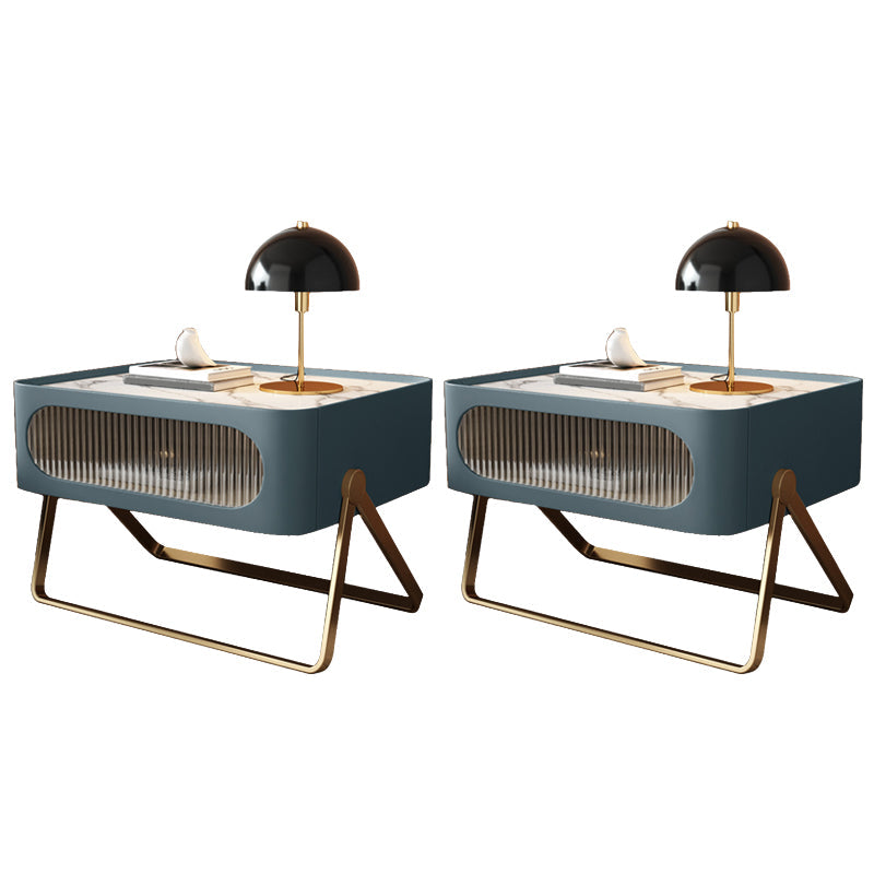 16.53 "Alto Stone Accent Table Nightsand Bastinger Gabinet