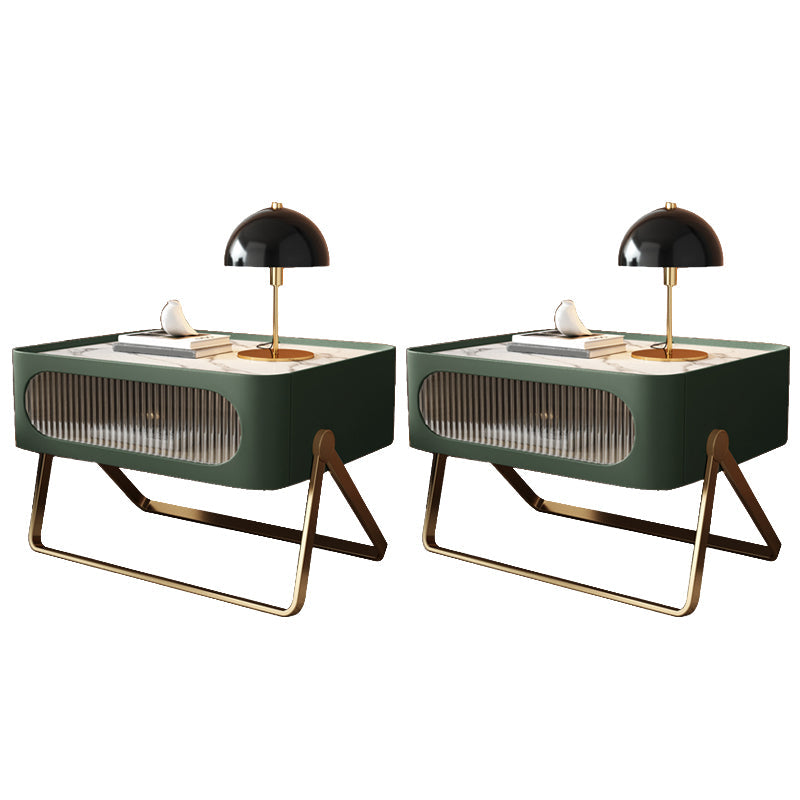 16.53 "Alto Stone Accent Table Nightsand Bastinger Gabinet