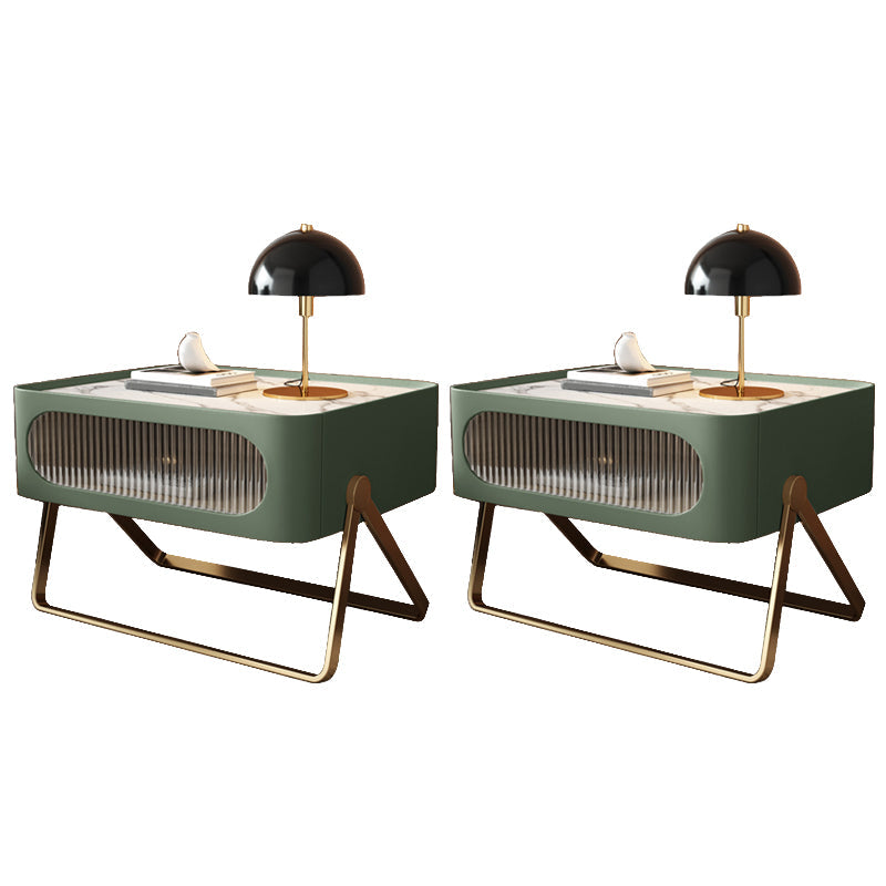 16.53 "Alto Stone Accent Table Nightsand Bastinger Gabinet