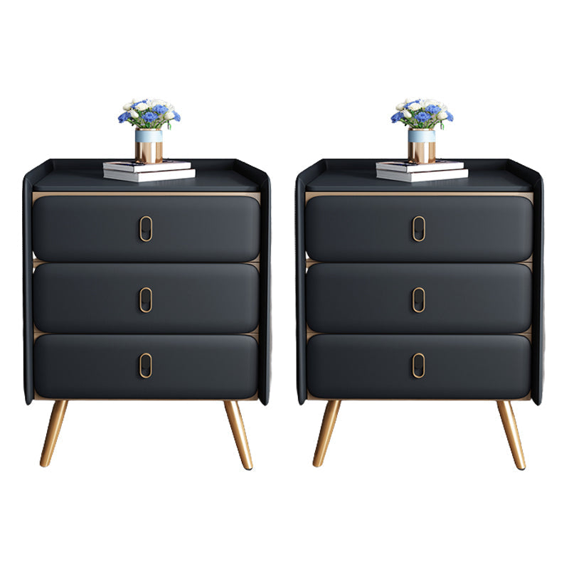 Solid Wood Bedside Cabinet Modern Bed Nightstand with 3 Drawers Sky Blue 2 Piece Set Clearhalo 'Bedroom Furniture' 'furn' 'furn_night_stand' 'Furniture' 'night_stand' 'Nightstands' 6207472