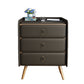 Solid Wood Bedside Cabinet Modern Bed Nightstand with 3 Drawers Clearhalo 'Bedroom Furniture' 'furn' 'furn_night_stand' 'Furniture' 'night_stand' 'Nightstands' 6207473