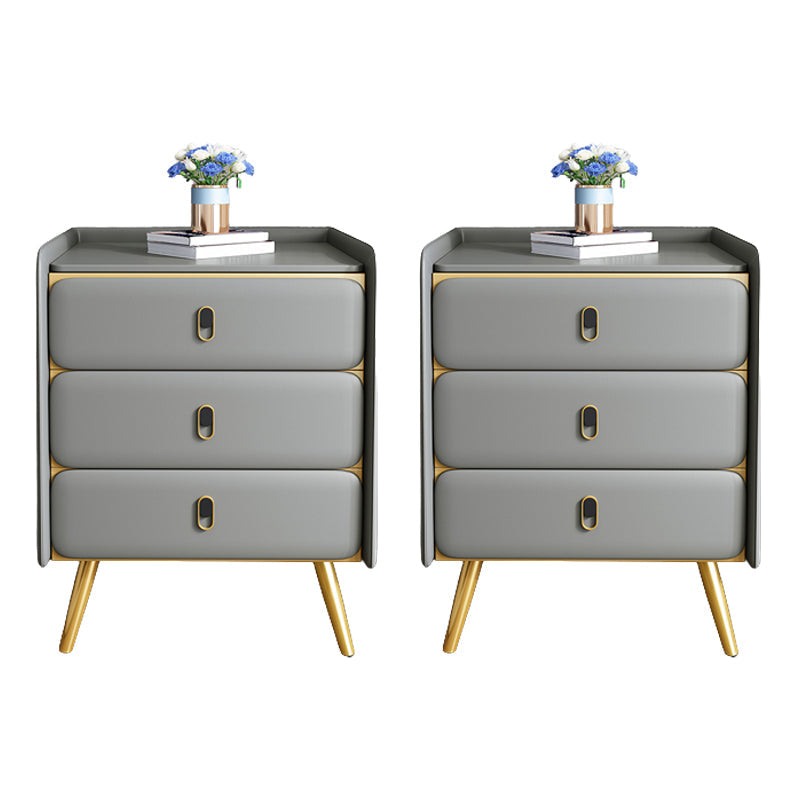 Solid Wood Bedside Cabinet Modern Bed Nightstand with 3 Drawers Navy-White 2 Piece Set Clearhalo 'Bedroom Furniture' 'furn' 'furn_night_stand' 'Furniture' 'night_stand' 'Nightstands' 6207482