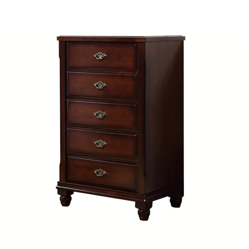 Traditional Wooden Bedroom Chest Vertical Storage Chest with Drawers Clearhalo 'Bedroom Furniture' 'Dressers & Chests' 'dressers_chests' 'furn' 'furn_dressers_chests' 'Furniture' 6207549