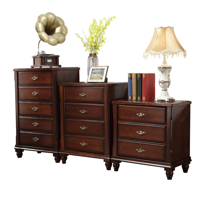 Traditional Wooden Bedroom Chest Vertical Storage Chest with Drawers Clearhalo 'Bedroom Furniture' 'Dressers & Chests' 'dressers_chests' 'furn' 'furn_dressers_chests' 'Furniture' 6207555