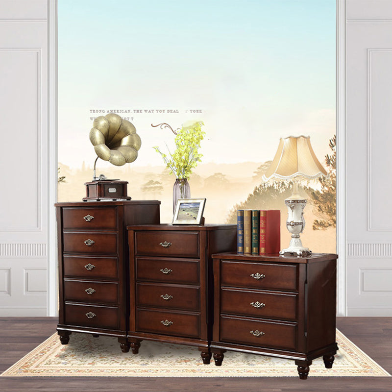 Traditional Wooden Bedroom Chest Vertical Storage Chest with Drawers Clearhalo 'Bedroom Furniture' 'Dressers & Chests' 'dressers_chests' 'furn' 'furn_dressers_chests' 'Furniture' 6207556