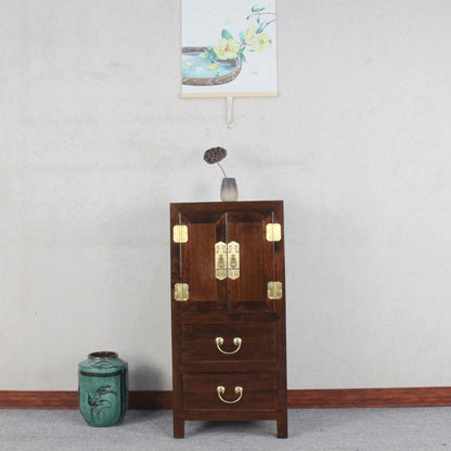 Cassetta portaoggetti tradizionale in legno massello per camera da letto con cassetti