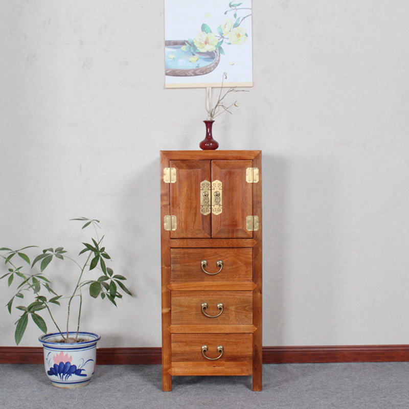 Cassetta portaoggetti tradizionale in legno massello per camera da letto con cassetti