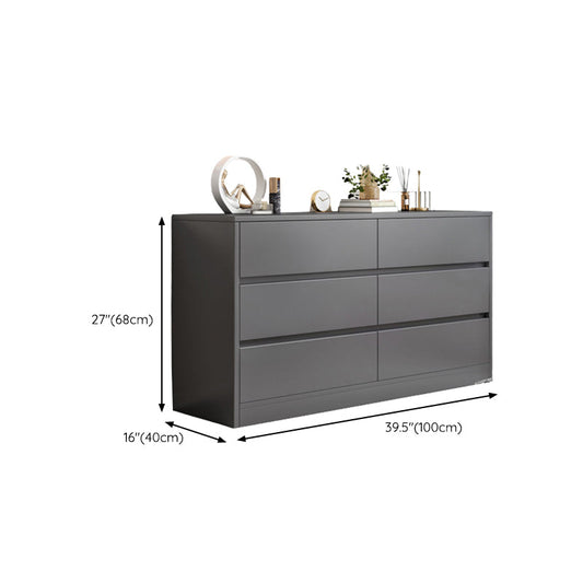 Contemporaneo 15,7 "ampio stoccaggio 6 cassetti cassetti cassettiera