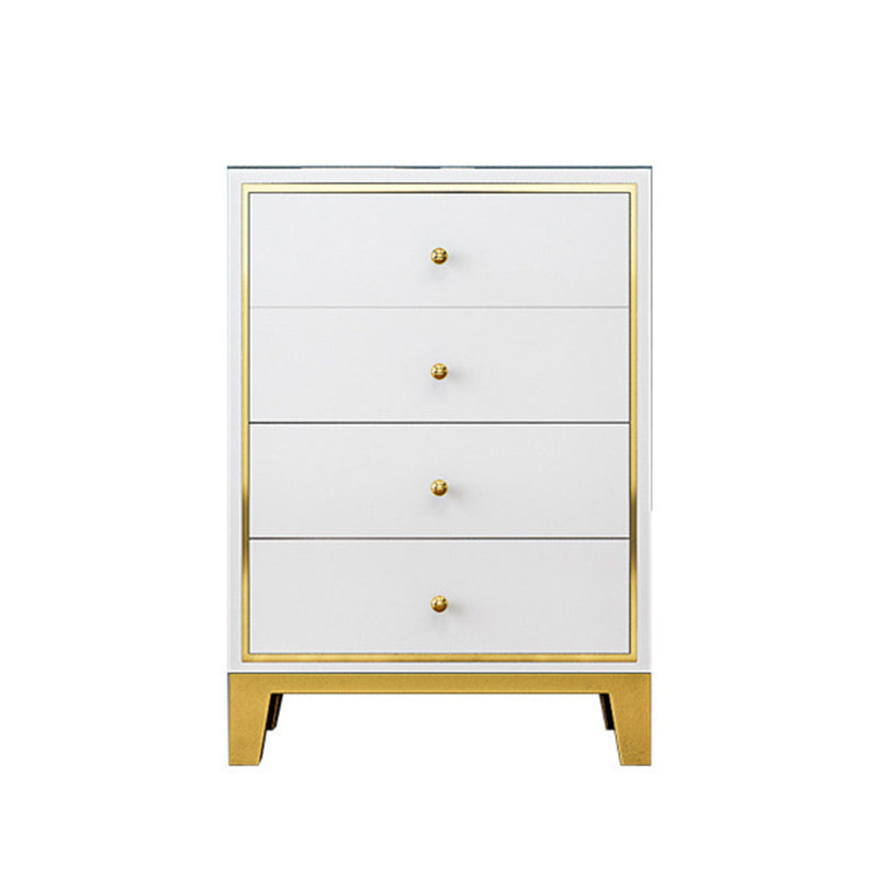 Glam Vertical Bedroom Chest Wooden Storage Chest with Drawers White 4 Clearhalo 'Bedroom Furniture' 'Dressers & Chests' 'dressers_chests' 'furn' 'furn_dressers_chests' 'Furniture' 6207686