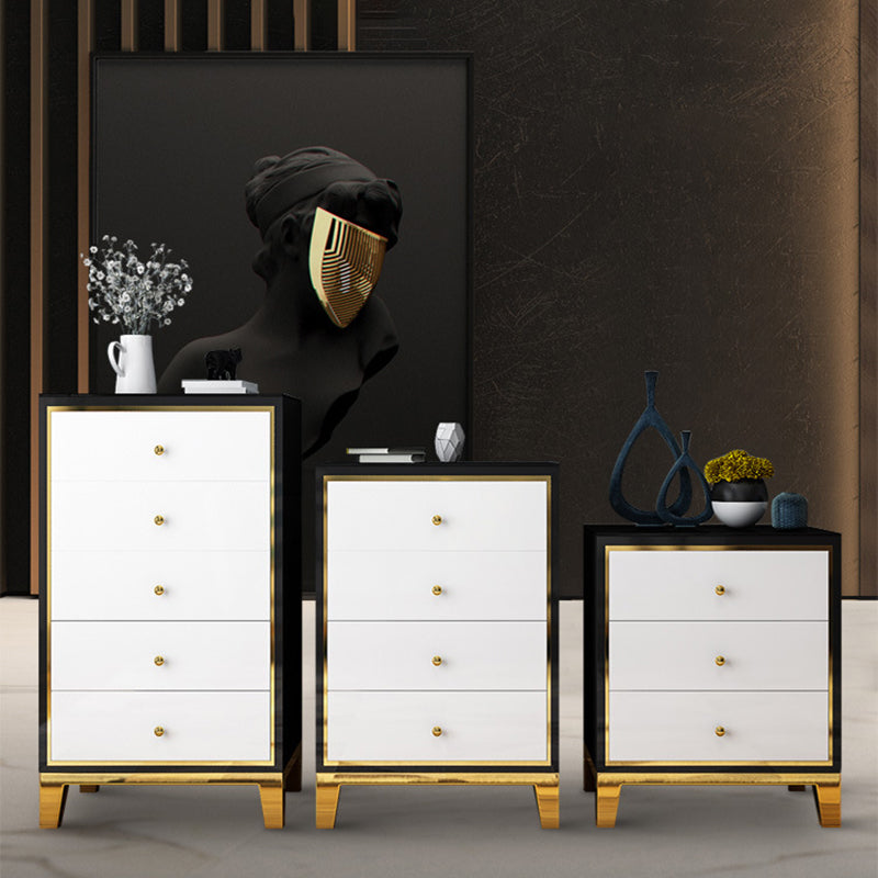 Glam Vertical Bedroom Chest Wooden Storage Chest with Drawers Clearhalo 'Bedroom Furniture' 'Dressers & Chests' 'dressers_chests' 'furn' 'furn_dressers_chests' 'Furniture' 6207688
