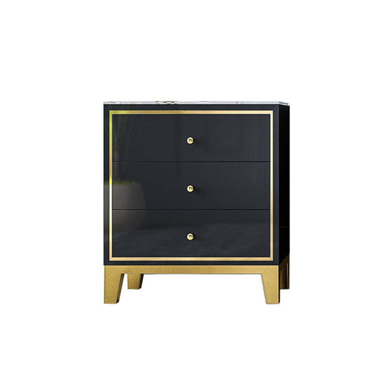 Glam Vertical Bedroom Chest Wooden Storage Chest with Drawers Black 3 Clearhalo 'Bedroom Furniture' 'Dressers & Chests' 'dressers_chests' 'furn' 'furn_dressers_chests' 'Furniture' 6207690