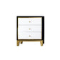 Glam Vertical Bedroom Chest Wooden Storage Chest with Drawers Black White 3 Clearhalo 'Bedroom Furniture' 'Dressers & Chests' 'dressers_chests' 'furn' 'furn_dressers_chests' 'Furniture' 6207695