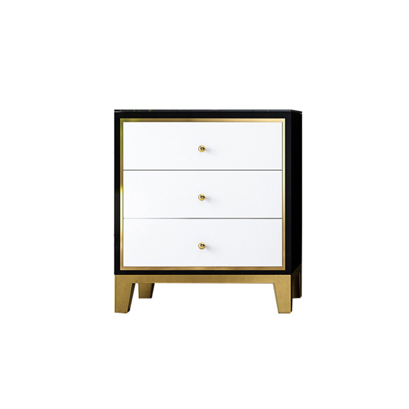 Glam Vertical Bedroom Chest Wooden Storage Chest with Drawers Black White 3 Clearhalo 'Bedroom Furniture' 'Dressers & Chests' 'dressers_chests' 'furn' 'furn_dressers_chests' 'Furniture' 6207695