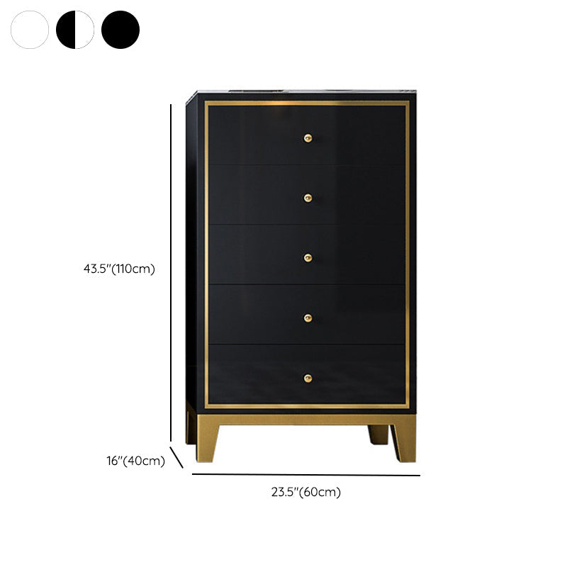 Glam Vertical Bedroom Chest Wooden Storage Chest with Drawers Clearhalo 'Bedroom Furniture' 'Dressers & Chests' 'dressers_chests' 'furn' 'furn_dressers_chests' 'Furniture' 6207705