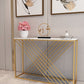 Glam Console Accent Table Rectangle Sofa Console Table in Marble Clearhalo 'Console Tables' 'console_tables' 'Entry & Mudroom Furniture' 'furn' 'furn_console_tables' 'Furniture' 6207769