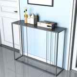 29.53 "Mesa de consola de hierro de acento moderno de 29.53" con 1 estante