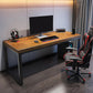 Industrial Writing Desk Rectangular Wood Gaming Desk for Home 78.7"L x 31.5"W x 29.5"H Clearhalo 'furn' 'furn_office_desk' 'Furniture' 'Office Desks' 'Office Furniture' 'office_desk' 6210486