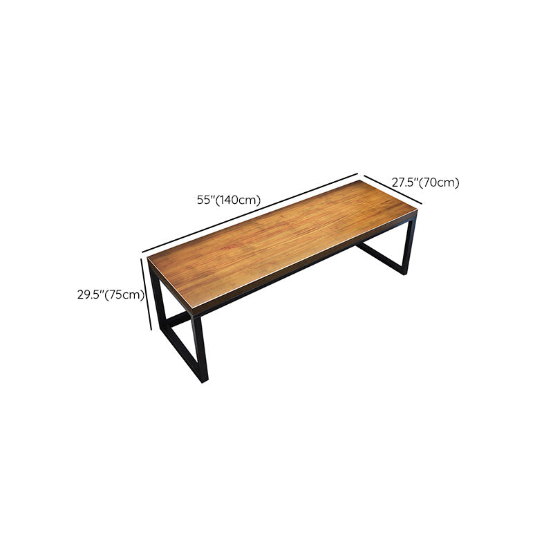Industrial Writing Desk Rectangular Wood Gaming Desk for Home Clearhalo 'furn' 'furn_office_desk' 'Furniture' 'Office Desks' 'Office Furniture' 'office_desk' 6210495