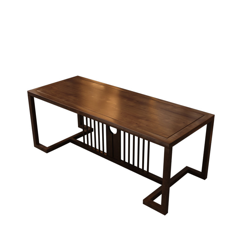 Modern Rectangular Writing Desk Bedroom Office Desk in Natural Clearhalo 'furn' 'furn_office_desk' 'Furniture' 'Office Desks' 'Office Furniture' 'office_desk' 6210581