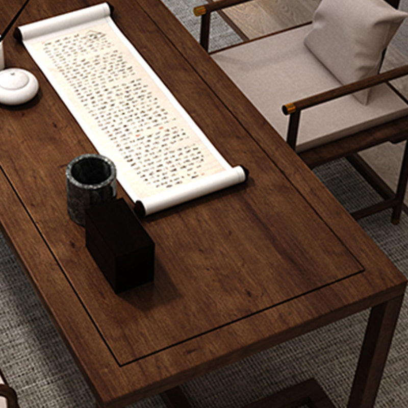 Modern Rectangular Writing Desk Bedroom Office Desk in Natural Clearhalo 'furn' 'furn_office_desk' 'Furniture' 'Office Desks' 'Office Furniture' 'office_desk' 6210582