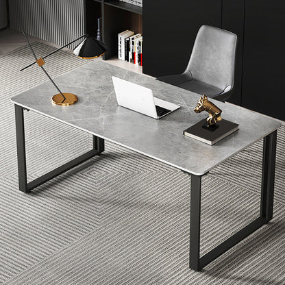 Escritorio de oficina rectangular de trineo