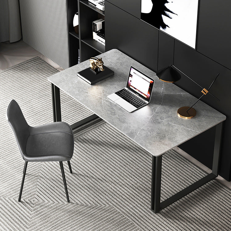 Escritorio de oficina rectangular de trineo