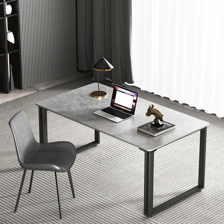 Escritorio de oficina rectangular de trineo