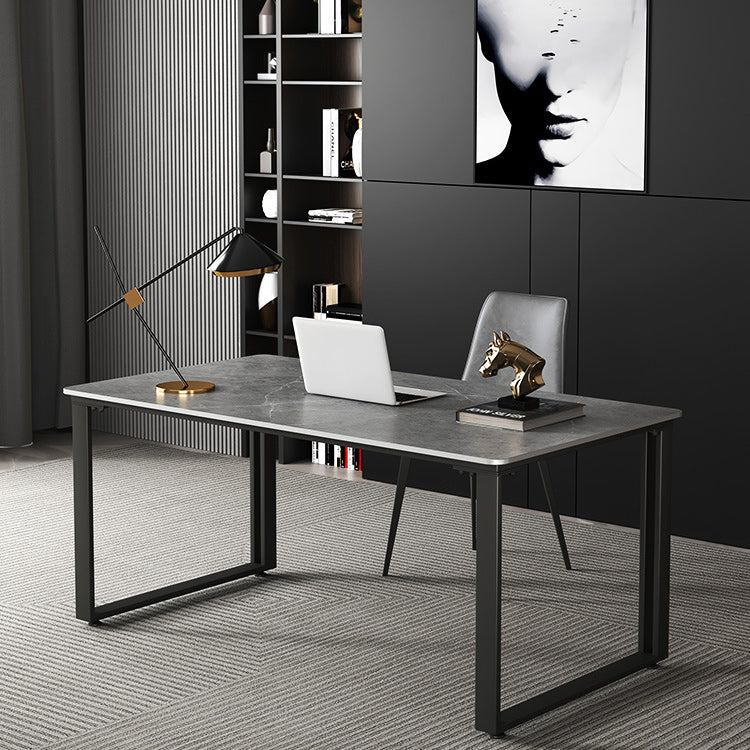 Escritorio de oficina rectangular de trineo