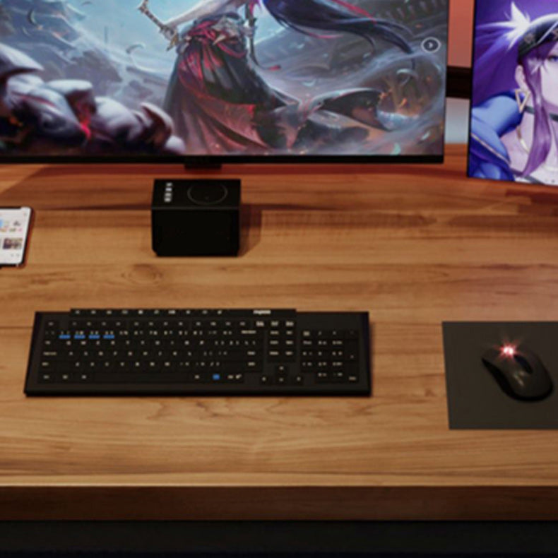 Escritorio de escritura de madera sólida escritorio de juegos rectangular industrial para el hogar